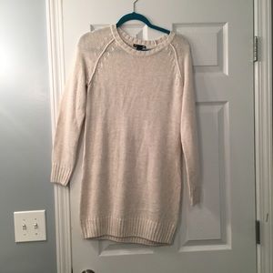 h&m cream sweater dress